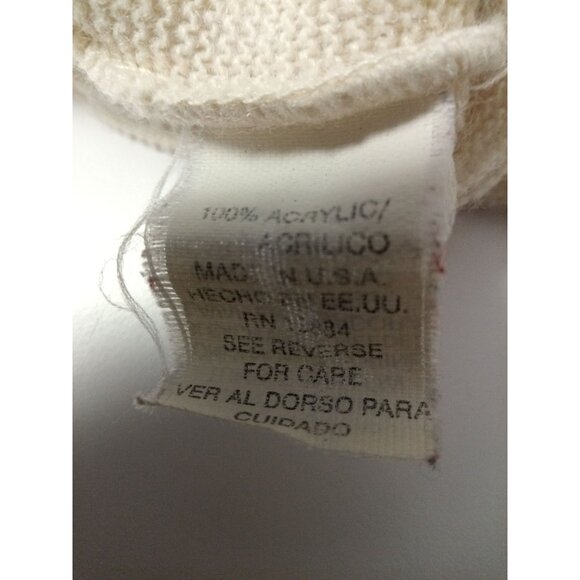 Jantzen Classics Men's White Button Up Cardigan Sweater Size Medium - Picture 4 of 4